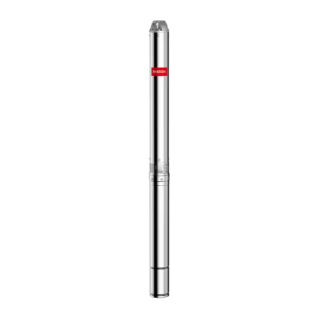RHEKEN 4 Inch Borehole Submersible Water Pump Deep Well High Electric Irrigation Pump Customizable OEM Clean Water Motor