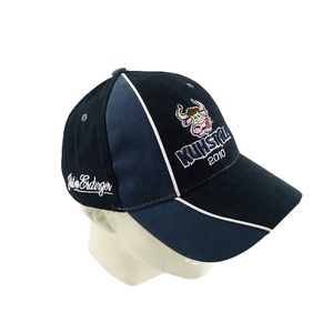 Gorra de béisbol de toro bordada a la moda, gorra de 7 paneles con logotipo bordado personalizado, gorra de camionero con hebilla de Metal ajustable de China - Product Image 1