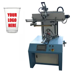 Automatic Cylinder Round Silk Screen Printing Machine For Bottle Cnc Cylindrical Screen Printing Machine For Plastic Bottle