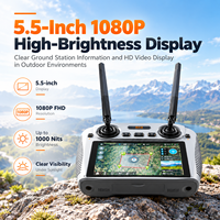 Émetteur-récepteur RC G12 pour UAV, 10000 mAh, Android 13, écran 5,5 pouces, longue portée 9 km, système de contrôle vidéo et de données sans fil