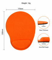 Tapis de souris ergonomique avec support de poignet en EVA souple - Prévient la fatigue pour 8h+ de travail quotidien au bureau