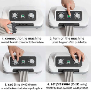 Bottes de compression pour pressothérapie avec logo personnalisé Machine de thérapie par compression d'air avec <span class=keywords><strong>manchon</strong></span> à 2 jambes - Product Image 2
