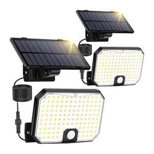 Lampe murale solaire à LED avec capteur de mouvement pour extérieur, idéale pour cour, villa, maison - Product Image 2