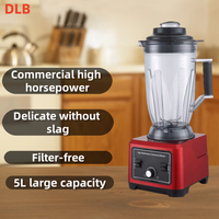 Elektrische 5l Commerciële Muurbrekende Blender Met Grote Capaciteit Voor Niet-Residu Sojabonen Melkzandijs Smoothies Maker