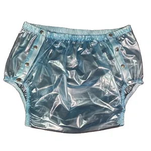 Hot selling adult baby plastic diaper pants in a variety of colors training pants waterproof pants