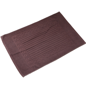 Super Soft 100% Ring Spun Cotton <strong>Bath</strong> <strong>Mat</strong> <strong>Brown</strong> Plaid Doormat Floor <strong>Mat</strong> for Home Hotel Bathroom Kitchen Absorbent Elegant - Product Image 1