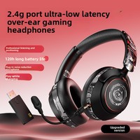 Casque de jeu supra-auriculaire double mode GT-1 en gros avec ANC 5.4, étanchéité IPX4, micro intégré, son stéréo HiFi et commande vocale pour