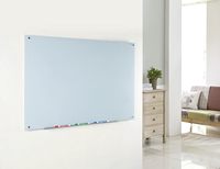 Tablero magnético de vidrio Tablero de borrado en seco de vidrio blanco magnético Montado en la pared para pared Oficina Hogar y Escuela Embalaje de pedido por correo