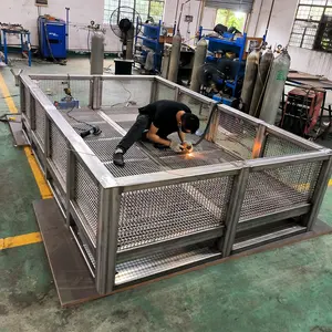 Custom large metal cage / stainless steel frame laser cutting welding parts processing manufacturer sheet metal fabrication