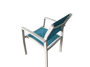 Silla de Comedor Moderna de Malla Metálica para Exteriores con Resistencia a los Rayos UV para Uso en Hoteles, Parques, Villas y Jardines - Product Image 5