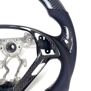 Volant de voiture personnalisé en fibre de carbone pour Infiniti G37 2007-2015, design de style course, expédié depuis l'entrepôt américain - Product Image 4