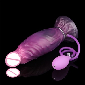 Australia Hot Selling Inflatable <b>Dildo</b> With Hand Pump Silicone Inflatable Anal Plug for Men - Product Image 4