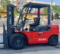 Chariot élévateur diesel d'occasion 5 tonnes CPCD50 avec moteur Chaochai 4D35ZG31 – Équipement logistique pour entrepôt, mât élévateur – Prix