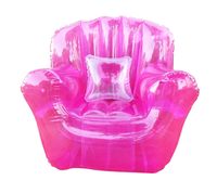 Canapé gonflable extérieur de canapé gonflable transparent coloré