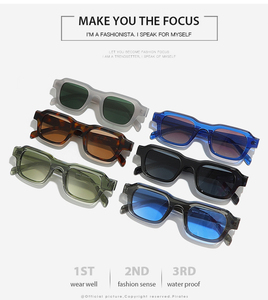 ADE WU XY3001 classico quadrato occhiali <span class=keywords><strong>da</strong></span> <span class=keywords><strong>sole</strong></span> grigio Design semplice <span class=keywords><strong>lenti</strong></span> verdi UV400 occhiali uomo donna Custom Logo occhiali <span class=keywords><strong>da</strong></span> <span class=keywords><strong>sole</strong></span> - Product Image 5