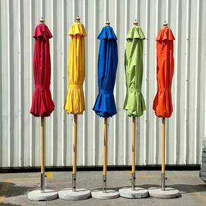 <span class=keywords><strong>Parasol</strong></span> de grande taille <span class=keywords><strong>multicolore</strong></span> pour colonne centrale, idéal pour l'extérieur, les hôtels, les cours et les piscines - Product Image 2