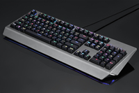 Venta al por mayor CK99 ergonomía mecánica RGB azul claro/rojo eje óptico Internet café dedicado LOL teclado para juegos con tecla completa