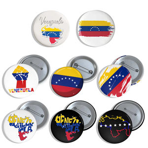 Épinglette souvenir en métal personnalisée du drapeau vénézuélien, République bolivarienne du Venezuela, patriotisme, VE, usine de DongGuan, bienvenue à la <span class=keywords><strong>visite</strong></span> - Product Image 1