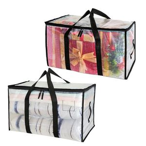 Wholesale Large Capacity Transparent Zipper Storage <b>Bag</b> Wardrobe Under <b>Bed</b> Storage <b>Bag</b> Clothes Bedding Quilts Toys - Product Image 1