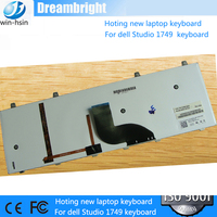 Clavier rétroéclairé avec disposition américaine, pour Dell Studio série 17 1745 1747 1749, nouveau clavier d'ordinateur portable de qualité originale