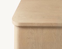 Meubles de salon de style américain moderne, table d'appoint carrée en chêne de luxe