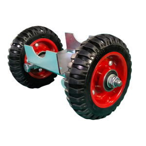 Roue industrielle en caoutchouc <span class=keywords><strong>de</strong></span> 8 pouces, roue pivotante pour <span class=keywords><strong>portail</strong></span> en tube métallique <span class=keywords><strong>coulissant</strong></span> - Product Image 1