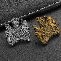 Épinglette en gros conception personnalisée Logo en alliage de zinc épingle en métal insigne 2d 3D Antique argent laiton gaufrage épingles pour casquettes ou vêtements