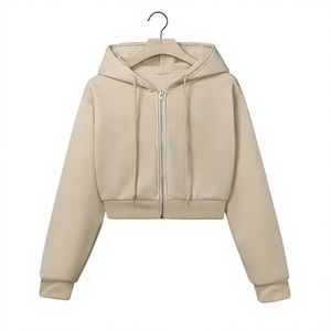 Sudadera con Capucha Corta Personalizada para Mujer, de Primera Calidad, Ligera, Transpirable, para Invierno y Otoño - Product Image 1