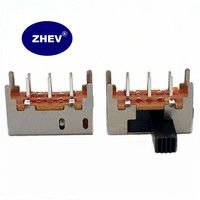 2P2T SK-22H02 G5 DIP 6 broches interrupteur à glissière avec personnaliser les hauteurs de bouton