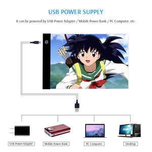 A4 LED Tekentafel Tekenschrijftablet Kopieerblok Schrijven Schetsen Wacom Tracing LED Lichtpad LED Tekentafel - Product Image 5