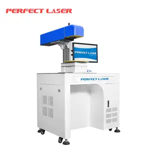 Meja mesin penanda Laser serat laser 50 W, dengan tag telinga komputer tanggal nama DIY kustom