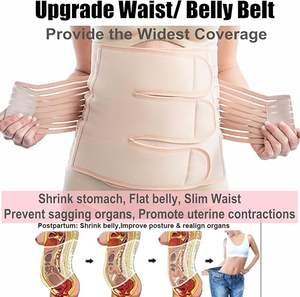 Meilleure vente : Ceinture de récupération pelvienne unisexe 2-en-1 pour la grossesse et le post-partum, avec bande abdominale post-partum et soutien amincissant pour la taille - Product Image 4