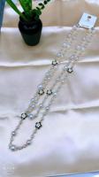Bling bijoux or rempli chapelet perles collier moderne vierge marie croix diamant perle chrétien religieux Style chaînes en or