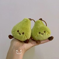 Boneka Gantung Bentuk Buah Pir Lucu, Mainan Dekorasi Tas, 6x5x8cm, Unisex, Merek LinKong