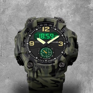 Montre de mode chronographe de luxe, montre sport étanche pour homme, montre numérique, affichage analogique, montre à quartz de luxe - Product Image 4