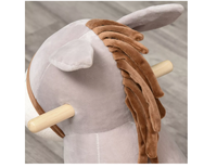 2023 nouvelle mise à jour en peluche Ride sur âne chaise en bois à bascule bébé chaise 32 "mélodies, balançoire en bois jouet