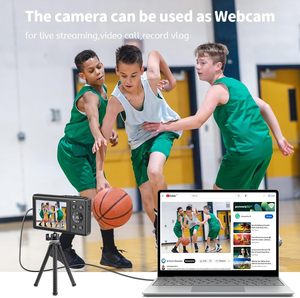 Cámara Digital 5K 80MP con Luz de Relleno y Zoom 16X, Cámara de Vlogging con Pantalla Dual para <span class=keywords><strong>YouTube</strong></span>/Blogging, WiFi, Pantalla LCD de 2.8 Pulgadas - Product Image 4