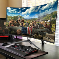 Moniteurs de Jeu Incurvés Sans Bordure Rebekah OEM ODM Grossiste 27/34 Pouces WQHD 1K-4K PC LCD avec VESA