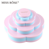 MISS ROSE — étui de maquillage pour artiste, boîte rotative, kit de maquillage multi-rôle professionnel, fard à paupières pour commode, 1 pièce