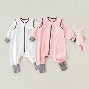 Sac de couchage pour bébé unisexe, doux, lavable, écologique, uni, teint, fermeture éclair, 0.5, prix d'usine, offre spéciale - Product Image 2