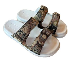 Sandales d'été pour hommes à double bride, légères avec <span class=keywords><strong>semelle</strong></span> intermédiaire en EVA, tige en <span class=keywords><strong>feutre</strong></span> respirant, <span class=keywords><strong>semelle</strong></span> antidérapante, design plateforme tendance - Product Image 5