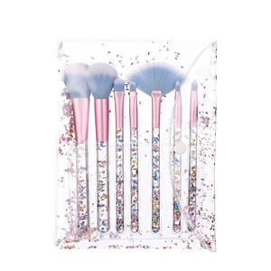 7Pcs Glitter Quicksand Handle Makeup Brush Set Synthetic Hair Angular <b>Blush</b> Brush - Product Image 4