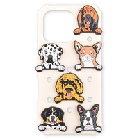Siliconen Mobiele Telefoon Hoesje Met Gaten Diy Telefoon Hoesje Voor Iphone 16 Pro Telefoon Case Verstopping Charm Iphone Cover
