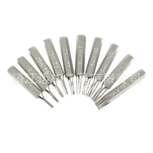 Torx <b>Screwdriver</b> <b>Bits</b> <b>Set</b> 10 Pcs 28mm Length Electroplated Surface Industrial Grade Precision Tool - Product Image 1