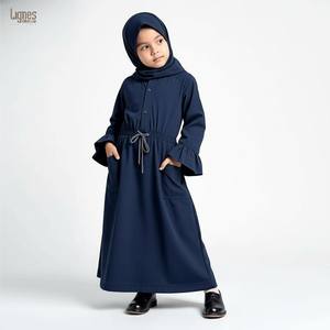 Robe Abaya pour Filles Musulmanes, Vêtements Islamiques Modestes, Fabricant de Robes Abaya et Hijab Islamiques pour Filles, Ensemble de Robes Musulmanes Modestes - Product Image 1