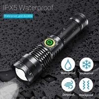 Outil d'extérieur lampe de poche forte lampe de poche led rechargeable 7200mah haute puissance lampe de poche led changeante