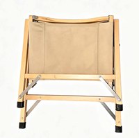 Chaise de camping pliante en bois pour l'extérieur, chaise Kermit légère et portable pour le jardin, la terrasse, le camping et les voyages