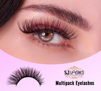 Dropshipping mondial, faux cils d'usine, lot de cils, plusieurs paires, faux cils en vison 3D, faux cils moelleux, vente en gros