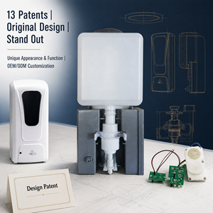 Distributeur automatique de désinfectant pour les mains en plastique, module de pompe à savon fourni par le fabricant pour une utilisation hôtelière - Product Image 3
