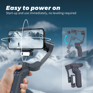 Stabilisateur de cardan pliable <span class=keywords><strong>3</strong></span> pour axe anti-secousse trépied en plastique pour téléphone portable Vlog et caméra vidéo approvisionnement d'usine - Product Image 3